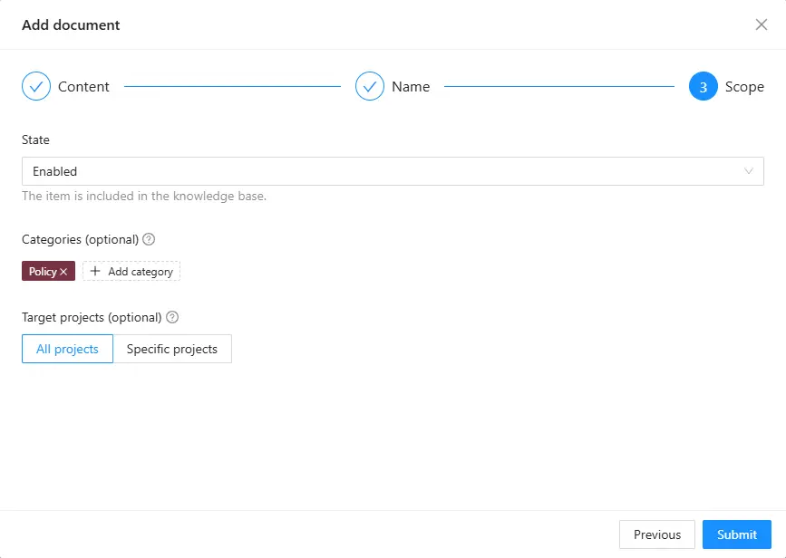 Tambahkan dokumen - Langkah 3