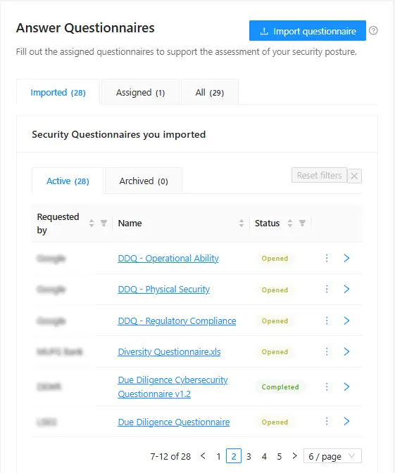 Questionnaire Automation